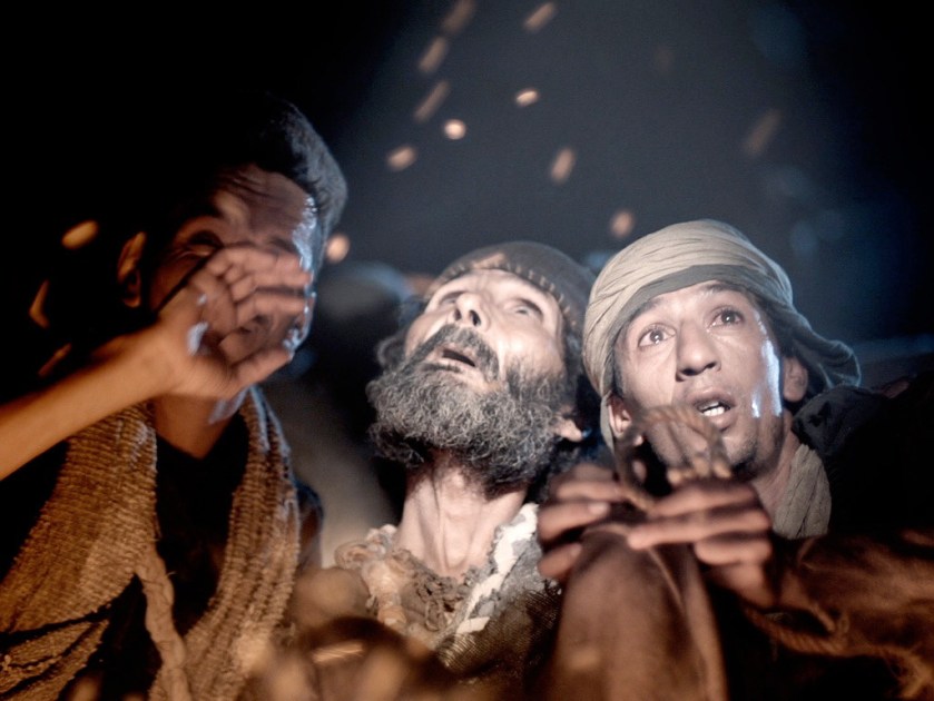 Shepherds In Awe & Fear as Angels Appear